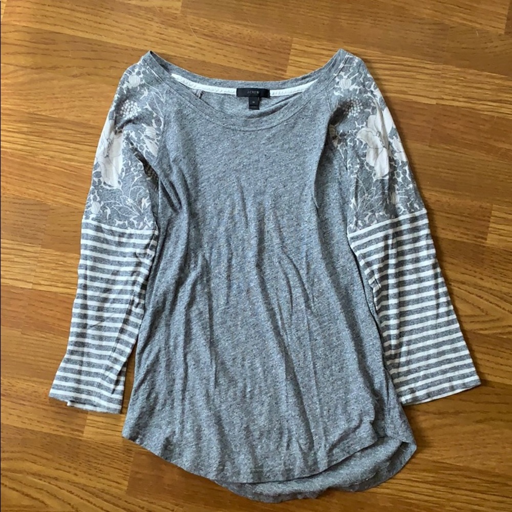 J.Crew 3/4 sleeve top